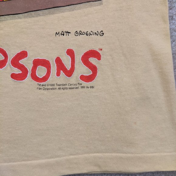 Vintage 1990 The Simpsons t-shirt - Picture 5 of 6